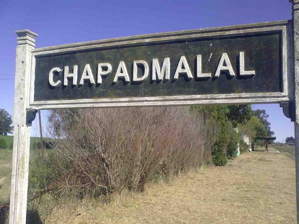 Cartel de estación Chapadmalal